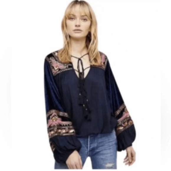 Free People Hearts Aflame Top Size Extra Small New. - Picture 1 of 9